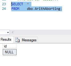 ARIGHTABORT-ing & Anti-ANSI_WARNINGS – No Column Name